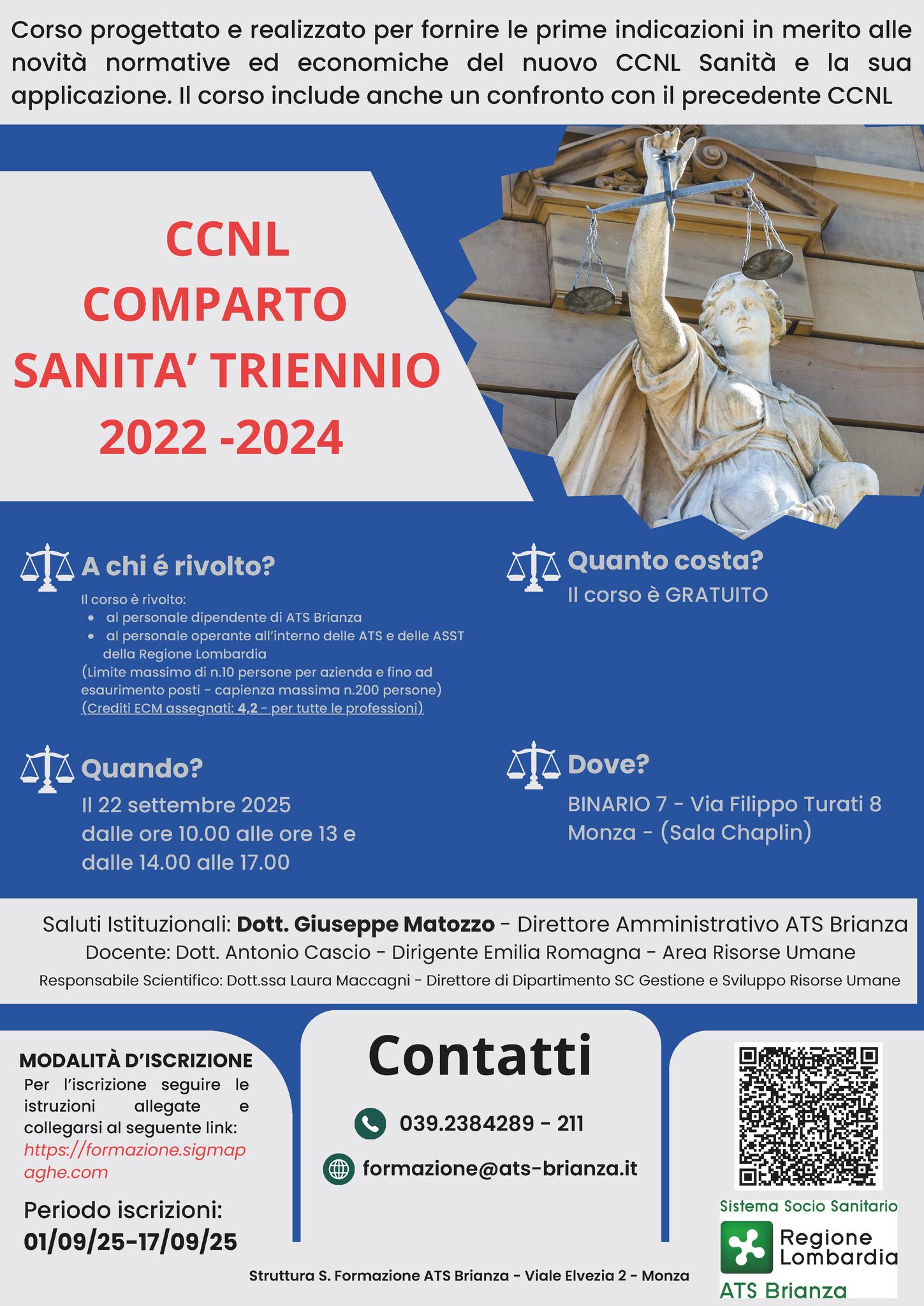 Evento formativo il CCNL del comparto sanità, triennio 2022-2024
