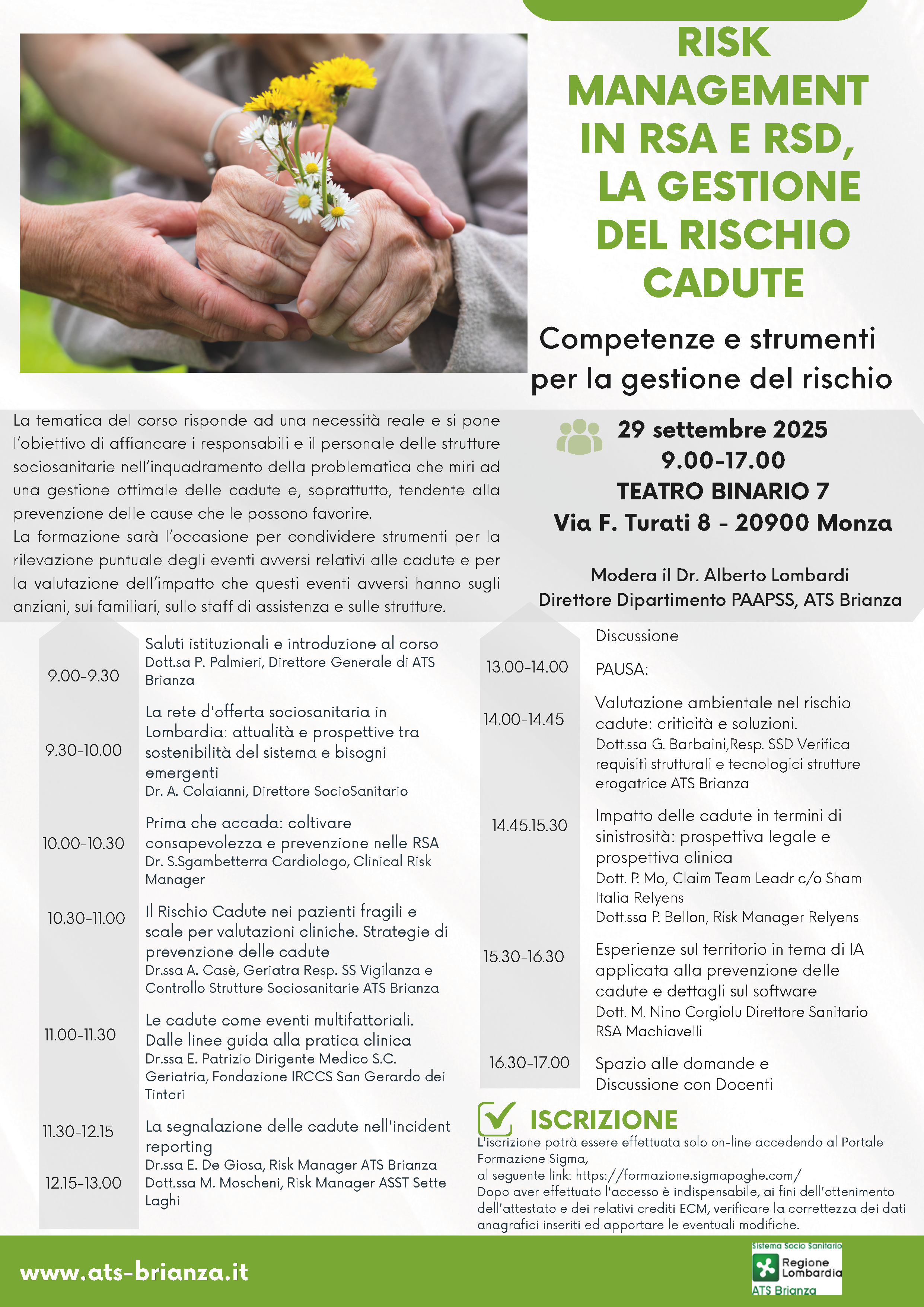 Risk management in RSA E RSD, la gestione del rischio cadute