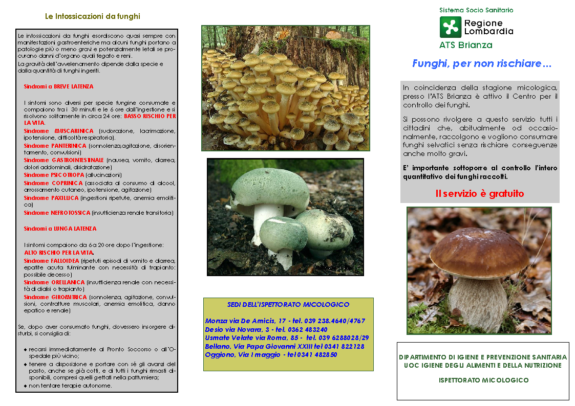 brochure ispettorato micologico 2018