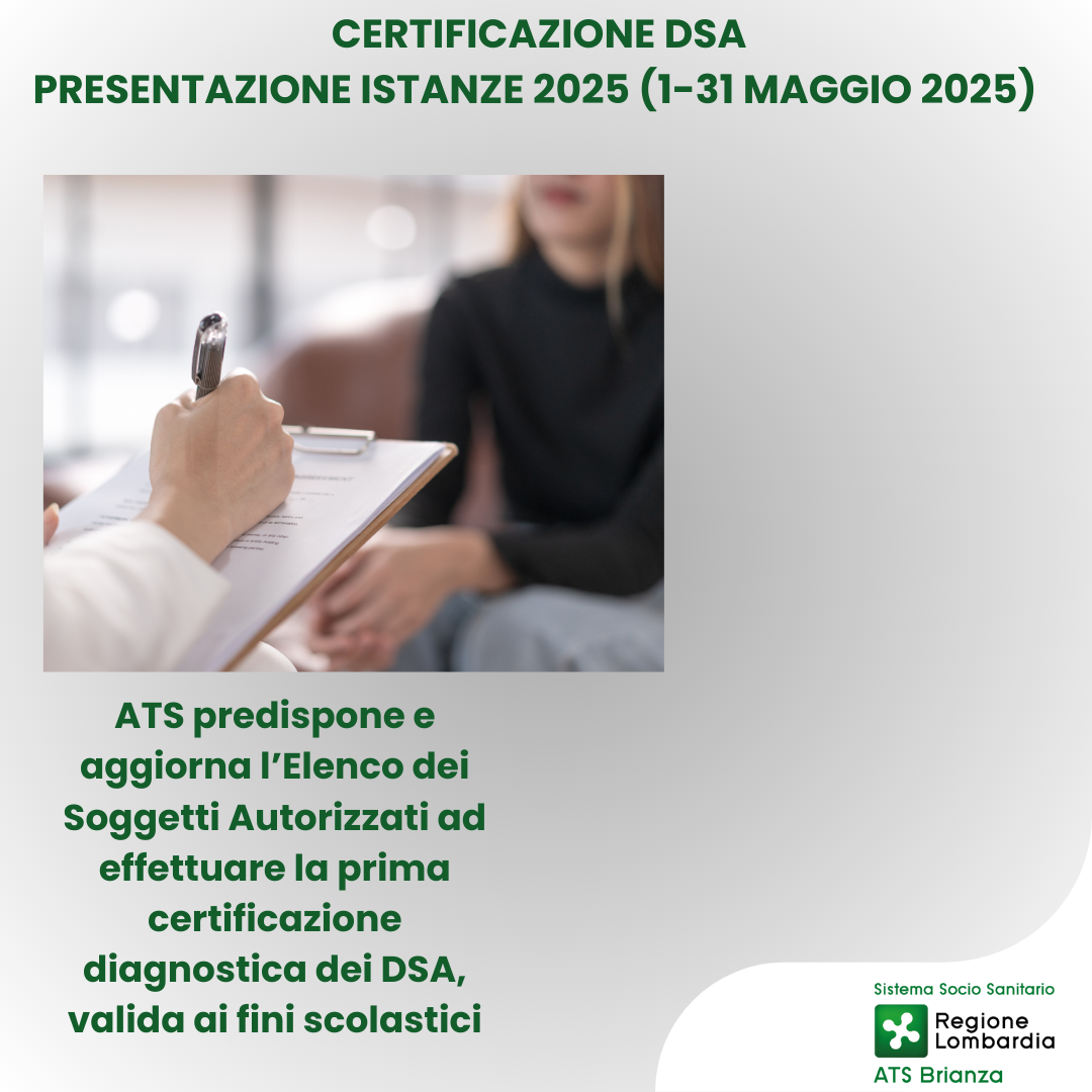 Avviso per la presentazione delle domande di nuove equipe DSA o aggiornamento/integrazione di équipe già autorizzate