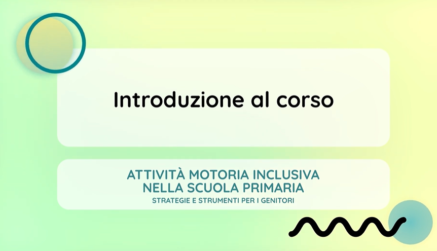 ActivE³ - Video formativi dedicati all’inclusione motoria nella scuola primaria